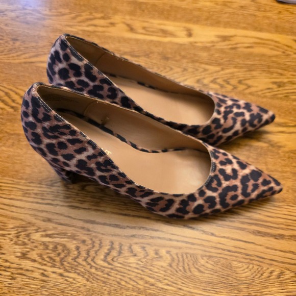 Lane Bryant Women's Leopard Print Pointed Toe Pumps 2.5" Heels Shoes Size 8W - Picture 11 of 16